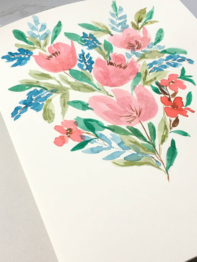 Sweet And Simple Watercolor Florals For You To Try Today