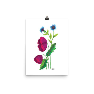 Poppy Florals - Art Print