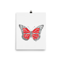 Load image into Gallery viewer, Butterfly * Red - Art Print