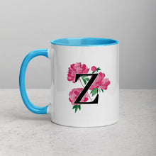 Load image into Gallery viewer, Letter Z Floral Mug