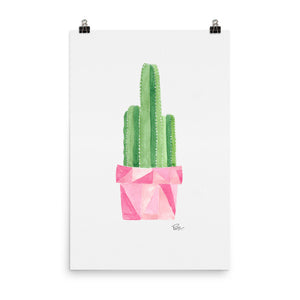 Potted Cactus - Art Print