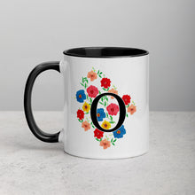 Load image into Gallery viewer, Letter O Floral Mug