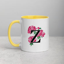 Load image into Gallery viewer, Letter Z Floral Mug